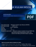 Kontrak Kuliah MSDM