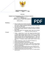 SK Kepala Desa Pembentukan Perkumpulan Petani Pemakai Air (P3a)