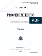 Codigo de Procedimientos de La Republica de Honduras