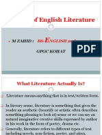 History of English Literature