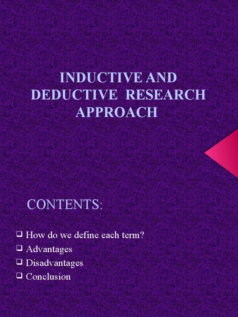 Inductive and Deductive Research Approach PDF Inductive Reasoning Reason