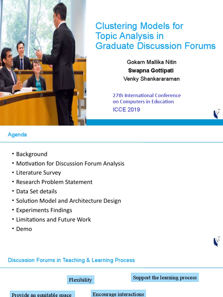 Clustering Models for Forum Topic Analysis | PDF | Cluster Analysis ...