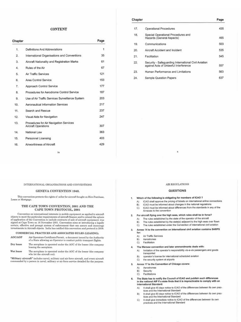 Air Regulation Only Questions and Answers PDF