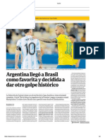Ante previa Argentina v Brasil eliminatorias 04092021