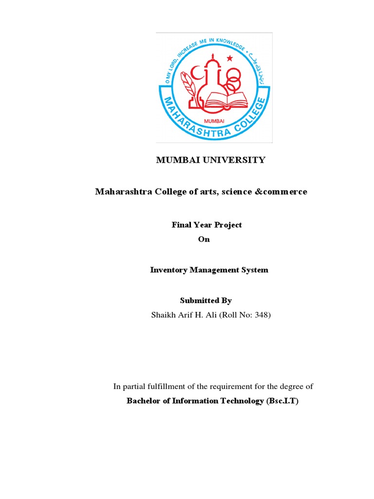 Mumbai University: On Final Year Project | PDF | Databases | Microsoft ...