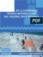 Manual de Enseñanza Técnico - Metodológico Del Voleibol Nivel Primario Autor Dr. Jorge Zamora Prado