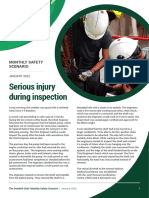 January 2022 - Serious Injury During Inspection