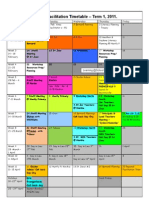 Term 1 Timetable 2011