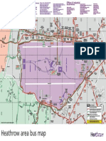 Heathrow Area Bus Map: A B C D E F G H 1