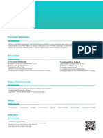 Simple Blue Resume-WPS Office5