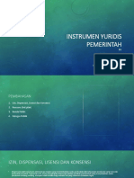 Instrumen Yuridis Pemerintahan