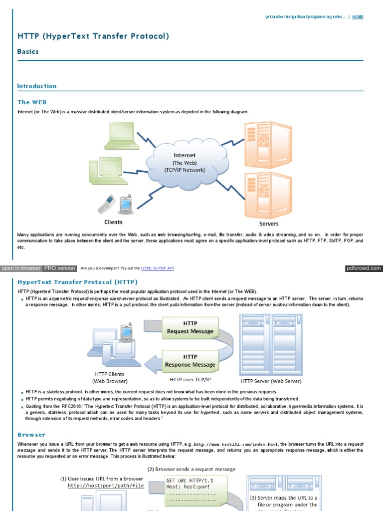 HTTP Request Response | PDF | Hypertext Transfer Protocol | Port ...