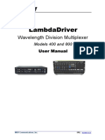 Fiber Driver LD 400 and 800 User Guide - MRV-UG-LD400-800