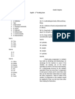 Deeson Kyant M. Romiscal Grade X-Aquino English - 2 Grading Exam