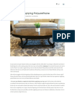 Applying Polyurethane 7 Tips - RAWHyde Furnishings