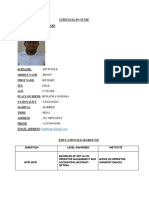 Curriculum Vitae Personal Particulars