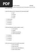 Sample MCQ Questions