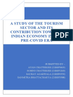 ECONOMICS PRE MID EVALUATION PROJECT - TOURISM SECTOR IN INDIA