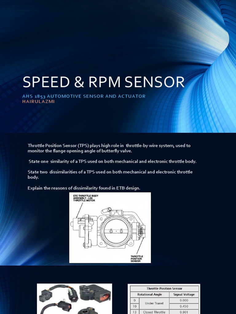Overview of Speed & RPM Sensors | PDF | Gyroscope | Sensor