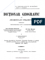 (1897) Dicționarul Istoric Al Județului Prahova