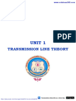 Unit 1: Transmission Line Theory