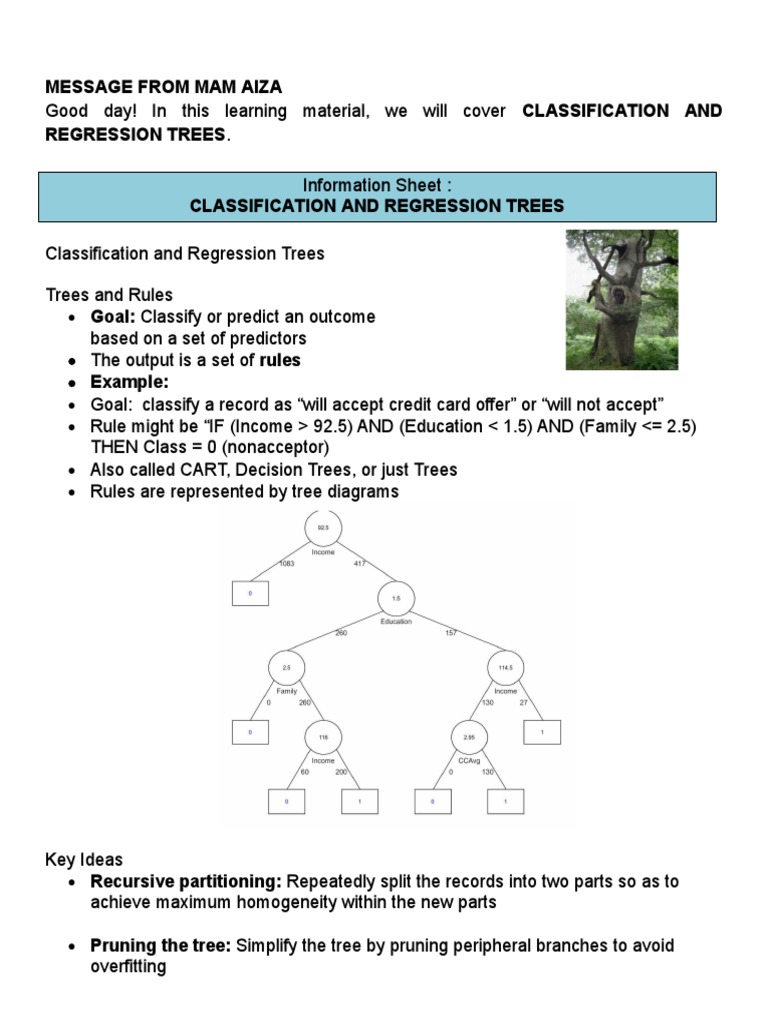 Classification and Regression Trees | PDF | Applied Mathematics ...
