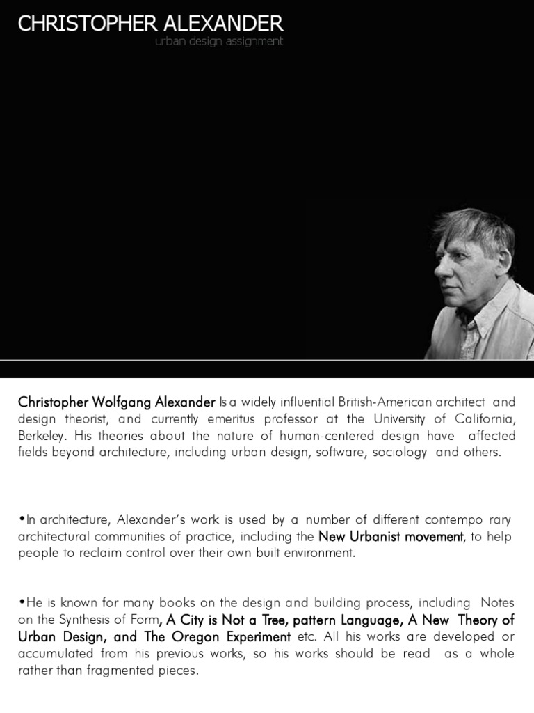 Urban Design Insights by Alexander | PDF