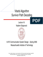 Slides Survivor Path Decoding Viterbi Lecture - 16