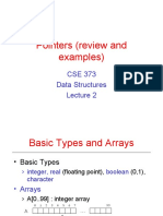 Pointers (Review and Examples) : CSE 373 Data Structures