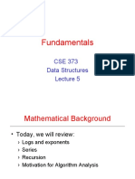 CSE 373 Fundamentals Lecture 5 - Algorithm Analysis and Asymptotic Behavior