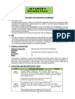 Ad6 Speaking Exam - Instructions