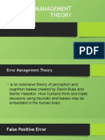 Error Management Theory