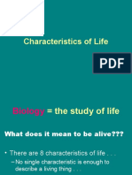 Characteristics of Life Updated