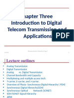Chapter Three Introduction To Digital Telecom Transmission and Applications