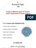 A Research Paper On: Study of Different Types of Sensors Used in Hydroelectric Power Project