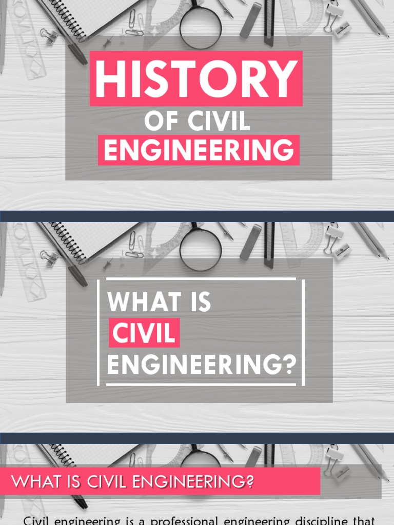 History of Civil Engineering Overview | PDF | Civil Engineering ...
