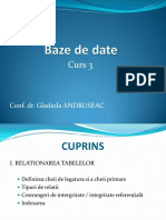 Curs - III - Relationarea - Tabelelor Cu Exemple in Access