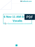 6 Nov 11 AM English Vocabs