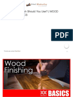 What Kind of Finish Should You Use - WOOD FINISHING BASICS - Urbaki Woodworking