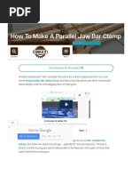 making a prallel jaw bar clamp