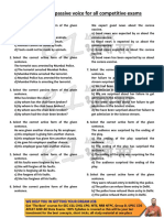 Active Passive Voice Top 200+ Questions From SSC CGL Tier 2 2011