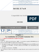 Séance 3 Comptabilité Des Sociétés - S4 20 - 21