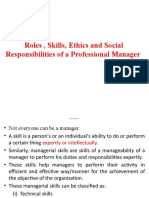 Management Level and Skills