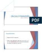 Cálculo do valor atual de rendas financeiras constantes