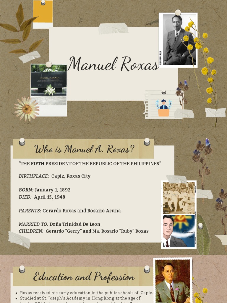 Manuel Roxas | PDF | Government | Philippines