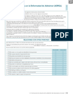 Calidad de Vida en La Enfermedad de Alzheimer (ADRQL)