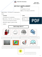 Fiche 1 Meteo Et Saisons