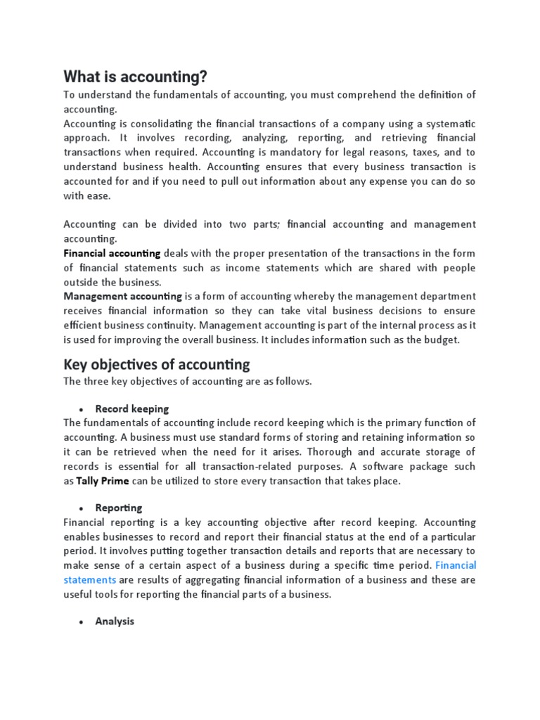 Fundamentals of Accounting | PDF | Debits And Credits | Income Statement