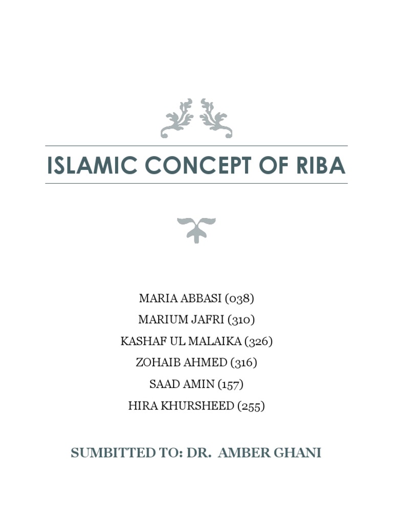 Understanding Riba in Islam | PDF | Hadith | Sharia