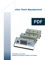 PTS 400.3, Class 0.02 Modular Three-Phase Portable Test System